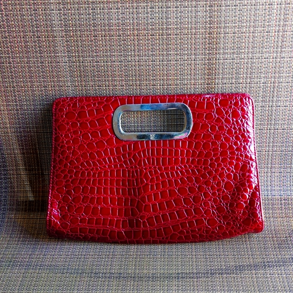 NY&C red crocodile pattern purse - Picture 1 of 6